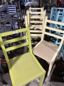 *NO RESERVE* Wooden Frame Chairs x6