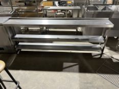 *NO RESERVE* S/S Triple Shelf For Top Of S/S Bench