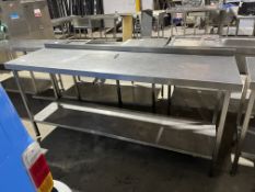 *NO RESERVE* S/S Prep Bench With Undershelf