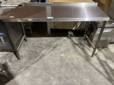 *NO RESERVE* S/S Prep Bench With Space For Undercounter Appliances