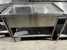 *NO RESERVE* S/S Single Sink With Undershelf