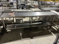 *NO RESERVE* S/S Prep Bench With Undershelf