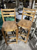 *NO RESERVE* Wooden Stools x2