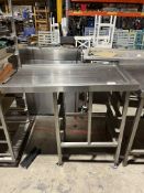 *NO RESERVE* S/S Feed Table With Racking