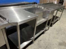 *NO RESERVE* S/S Bar Unit - With Ice Sink, Speedrail, Shelves And Sink
