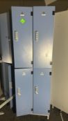 *NO RESERVE* 4 Locker Block In Blue