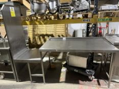 *NO RESERVE* S/S Bench With Space For Appliance And End Panel