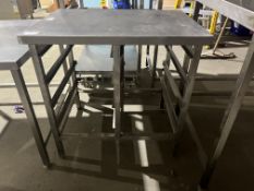 *NO RESERVE* S/S Table With Bakery Racking Under