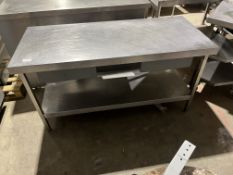 *NO RESERVE* S/S Table With Undershelf