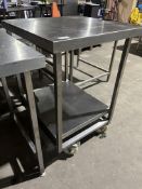 *NO RESERVE* S/S Table On Castors