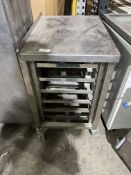 *NO RESERVE* S/S Bench With Bakery Racking