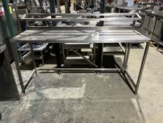 *NO RESERVE* S/S Prep Table With Gastro Rack