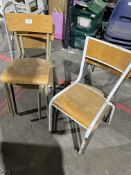 *NO RESERVE* Metal Framed Ply Chairs x6