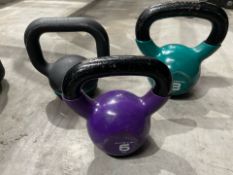*NO RESERVE* 3 x Kettlebells - 2x6kg & 1x8kg