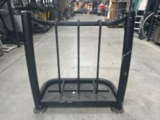 *NO RESERVE* Black Metal Tube Weight Rack