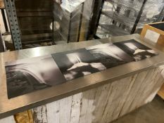 Group Of 4 Greyscale Printed Canvas Photos