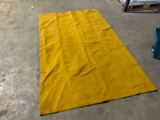 Pair Of Mustard Yellow Suade Curtains