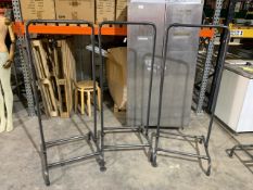 Grey Clothes Rails x3