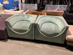 Pair Of Mint Green Armchairs