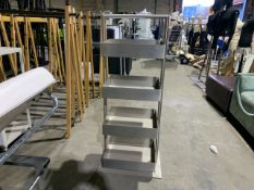 Four Tier Brush Steel Shelves