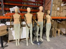 Standing Jack Wills Mannequins x4