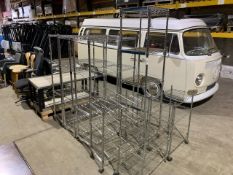 Assorted Wire Catering Shelves x7