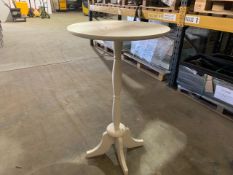 High White Circular Table