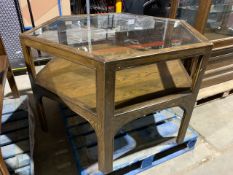 Hexagonal Walnut Table