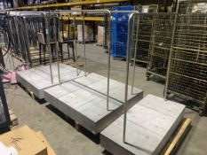 Faux Cinder Block Base Clothes Rails x3