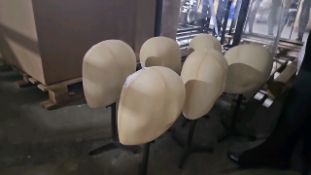 Assorted Mannequin Heads x6