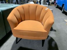 Bright Orange Accent Armchair