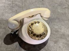 Astral Cream Turn Dial Phone