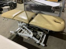Beige Leather Electrical Medical Bed
