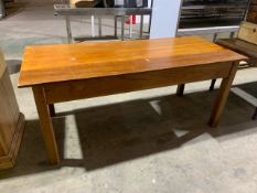 Simple Straight Wooden Table