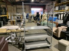 Grey Metal Cage Unit