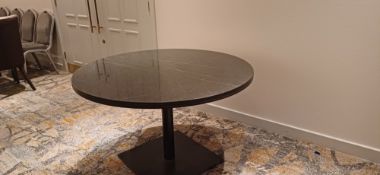 Artificial Marble Top Round Table-Exclusive From Bloomsbury Hotel