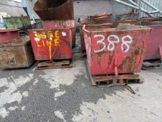 Standard Fork Truck Tipping Skip x2