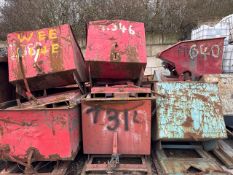 Standard Fork Truck Tipping Skip x2