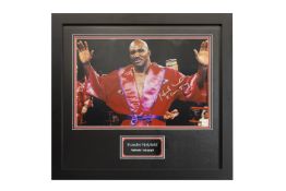 Evander Holyfield Signed Picture