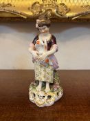 Bloor Derby Figure Of A lady With Her Dog