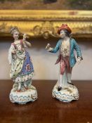 Pair Of C18th William Duesbury Chelsea/ Derby Figures