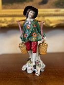 C18th Bristol Figure Of A Street Vendor