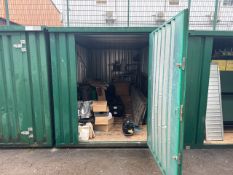 Green Metal Outdoor Cabin