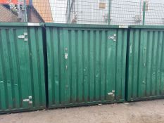 Green Metal Outdoor Cabin