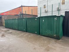 Green Metal Outdoor Cabin