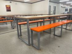 Canteen Table & 2x Benches