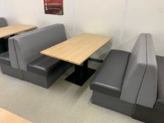 Grey Booth Style Seats & Table