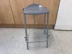 Grey Plastic Stools x14