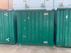 Green Metal Outdoor Cabin