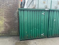 Green Metal Outdoor Cabin